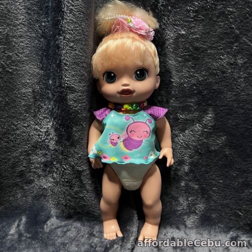 1st picture of Baby Alive Doll Hasbro Talking Speaking Light Up Nappy Blonde Girl Musical 33cm For Sale in Cebu, Philippines