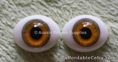 1st picture of 20mm Hazel Oval Glass Eyes Reborn Baby Doll Making Supplies For Sale in Cebu, Philippines