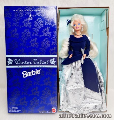 1st picture of Mattel Avon Exclusive Special Edition Winter Velvet Barbie 1995 # 15571 For Sale in Cebu, Philippines