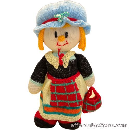 1st picture of Jean Greenhowe Hand Knitted Dolls Mac Scarecrow Scottish Toy 47cm For Sale in Cebu, Philippines