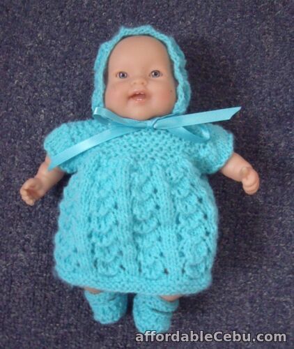 1st picture of 4pce Aqua  set Hand Knitted Dolls Clothes 20-22cm 8-9inch For Sale in Cebu, Philippines
