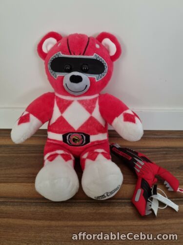 1st picture of BUILD A BEAR Red POWER RANGER PLUSH SOFT TOY Jason w official Dino blaster gun For Sale in Cebu, Philippines