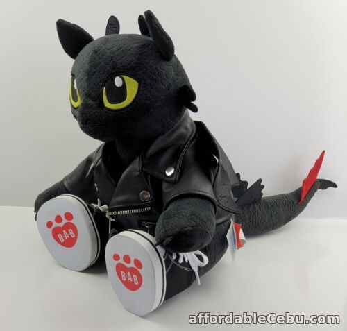 1st picture of Build A Bear How To Train Your Dragon Black Toothless With Leather Jacket & Boot For Sale in Cebu, Philippines