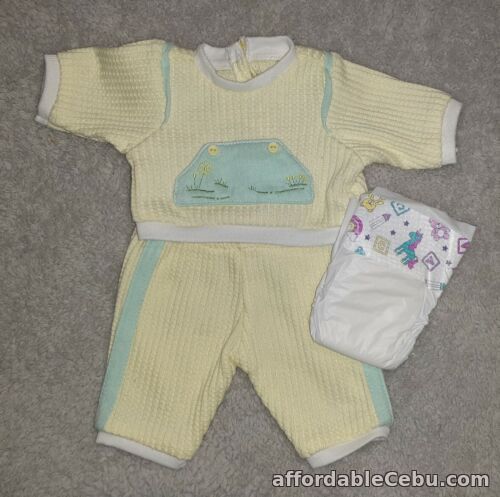 1st picture of Mattel My Child Doll  Original Yellow Jogging Set + Nappy  Vintage 1980's For Sale in Cebu, Philippines