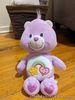 Care Bear Plush 9 Inches 2006 Pink Best Friend Bear Rainbow Star Love Heart