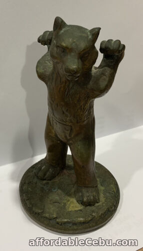 1st picture of Figurine Antique  Bronzed Bear  (Wood Chopper Bear)  Rare For Sale in Cebu, Philippines