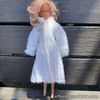 Vintage Dagy Doll 11"-Rooted Lashes GM Toys RARE strawberry Blonde With Faux Fur