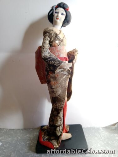 1st picture of Vintage Japanese Geisha Doll on stand. . 46cm tall For Sale in Cebu, Philippines