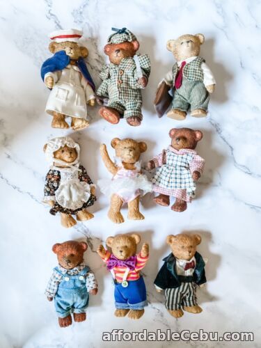 1st picture of VINTAGE 90s RUSS TEDDY BEARS Resin Figures BULK Lot outfits Toys For Sale in Cebu, Philippines