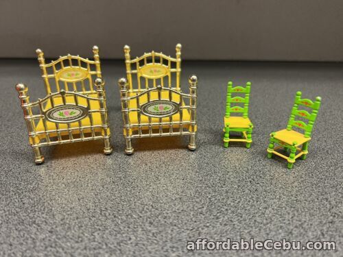 1st picture of Mattel The Littles furniture lot/bundle Vintage 1980 - Bed x 2 Chair x 2 Incl For Sale in Cebu, Philippines