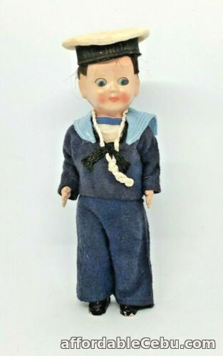 1st picture of Vintage Celluloid Sailor Doll H.M. Royal Yacht Britannia 1963 Great Condition For Sale in Cebu, Philippines