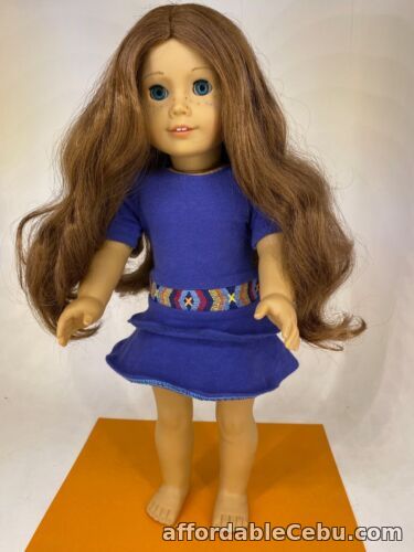 1st picture of American Girl 2013 - Saige -Curly Long Brown Hair & Blue Eyes - 45cm Doll For Sale in Cebu, Philippines