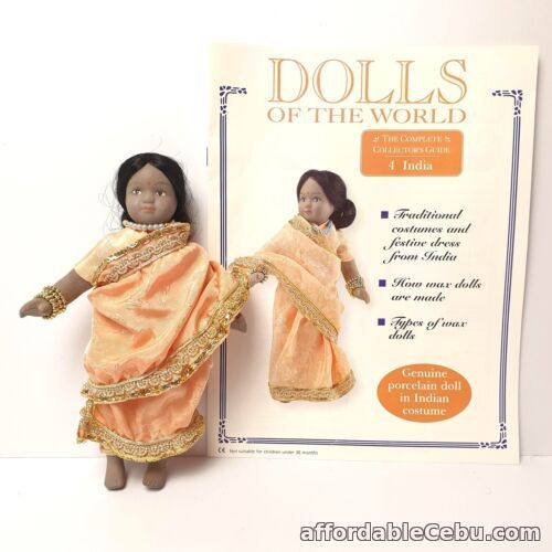 1st picture of Porcelain Doll of the World India Woman Sari with Magazine 4 Collectible For Sale in Cebu, Philippines