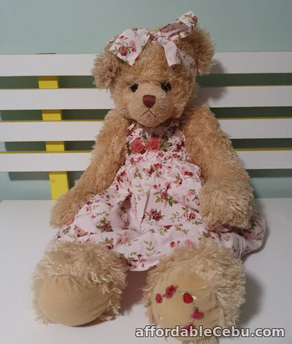 1st picture of SETTLER BEARS LARGE GIRL BEAR IN PINK DRESS AND BOW 55CM ROSES For Sale in Cebu, Philippines