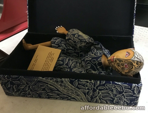 1st picture of Indonesian Boneka Doll - navy blue patterned - in box - Sell for Charity For Sale in Cebu, Philippines