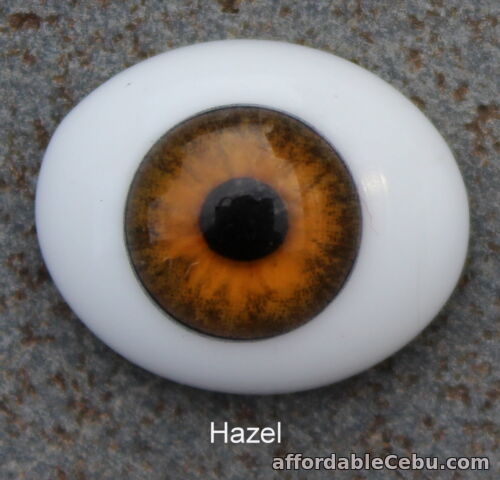 1st picture of Solid Glass, Flatback Oval Paperweight Eyes - Hazel, 10mm For Sale in Cebu, Philippines