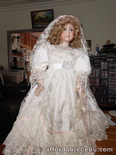 1st picture of Vintage Bride Doll Fashion Doll with Dress Veil Panties 68 cm tall For Sale in Cebu, Philippines