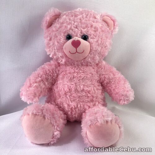 1st picture of Build-A-Bear Pink Teddy Bear Soft Plush Stuffed Toy BAB Love Heart Nose 40cm For Sale in Cebu, Philippines