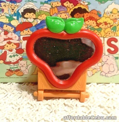 1st picture of VINTAGE 1980s STRAWBERRY SHORTCAKE BERRY HAPPY HOME BATHROOM VANITY MIRROR For Sale in Cebu, Philippines