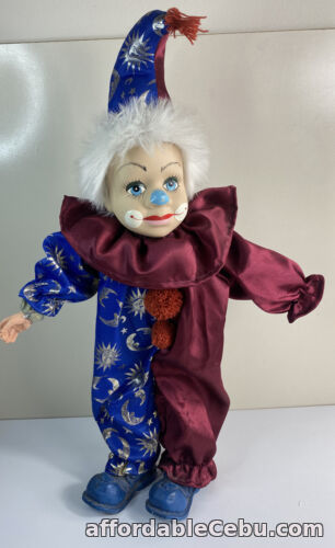 1st picture of Vintage Jester Clown Doll 19 Inches Ceramic Posable Sun And Moon Wizard For Sale in Cebu, Philippines