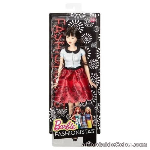 1st picture of RARE Barbie Fashionistas Black Hair & Floral Red Dress Toy Doll- Brand New For Sale in Cebu, Philippines