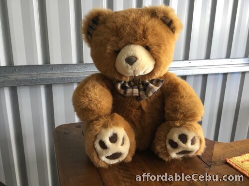 1st picture of Teddy Bear 34cm Brown with Tartan Bow Tie PT Golden Bear Company For Sale in Cebu, Philippines