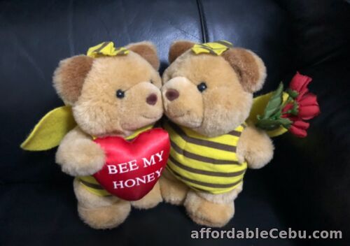 1st picture of Vintage Bee My Honey Teddy Bears Plush Stuffed Toy Couple Valentine's Day Gift For Sale in Cebu, Philippines
