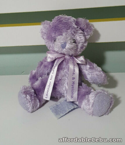 1st picture of LUCY LAVENDER PLUSH TOY! SOFT TOY 16CM TALL LEUKAEMIA PURPLE TEDDY BEAR RUSS For Sale in Cebu, Philippines
