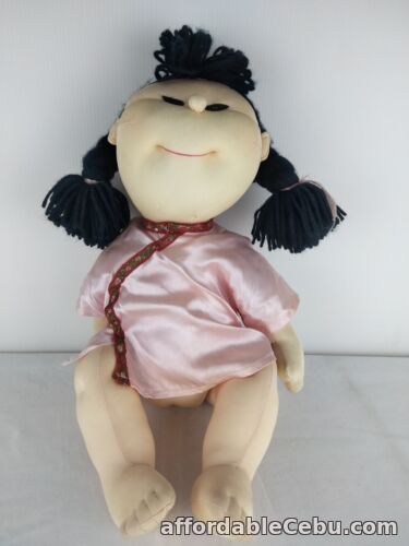 1st picture of Vintage Asian Rice Paddy Babies Doll Soft Plush Toy 1984 In Original Clothes. For Sale in Cebu, Philippines