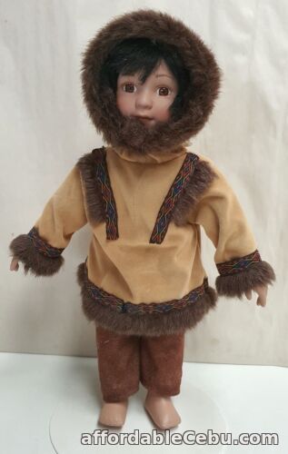 1st picture of Eskimo Doll Porcelain Head Hands & Feet 30cm Inuit Traditional Costume For Sale in Cebu, Philippines