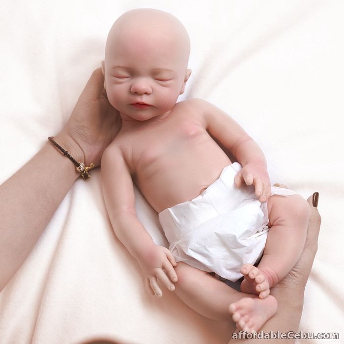 1st picture of 43cm/18" 3.2Kg Painted Lifelike Reborn Baby Dolls Real Soft Full Silicone Body W For Sale in Cebu, Philippines