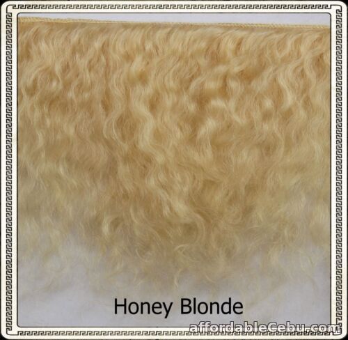 1st picture of Reborn Doll Mohair  HONEY BLONDE,  Wefts measure approx 5" - 6" X 36" For Sale in Cebu, Philippines
