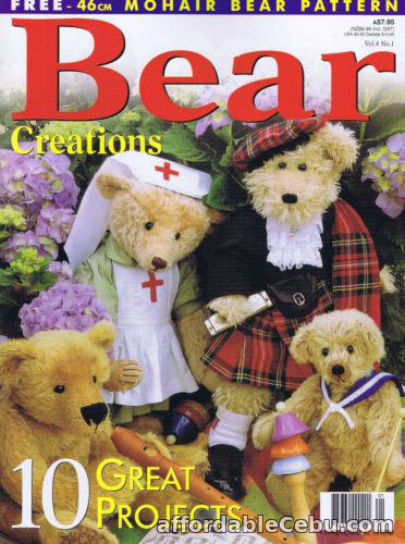 1st picture of 10 Bear Making Sewing Patterns Magazine for Jointed Mohair 3 6 10 15 18 22 inch For Sale in Cebu, Philippines