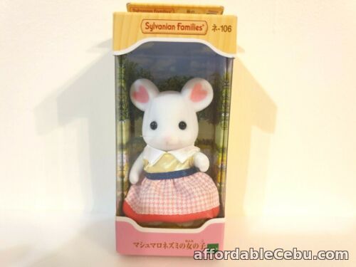 1st picture of Sylvanian Families Marshmallow Mouse Girl Figure White Toy Epoch Ne-106 For Sale in Cebu, Philippines