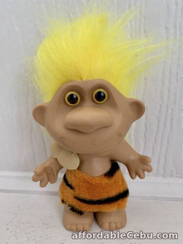 1st picture of Vintage Troll with Yellow Hair Cave Man Troll For Sale in Cebu, Philippines