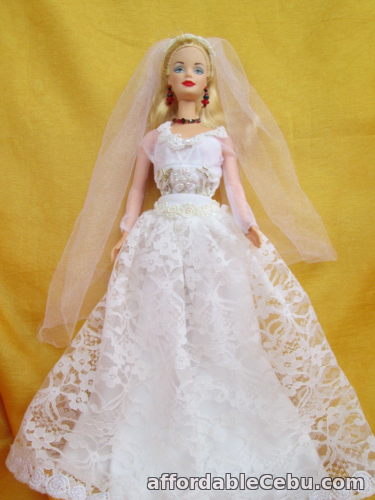 1st picture of 1999 MILLENIUM PRINCESS BARBIE DOLL WEARING A NICE HANDMADE WEDDING OUTFIT,SHOES For Sale in Cebu, Philippines