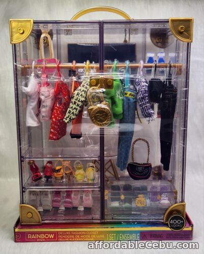 1st picture of Rainbow High Deluxe Fashion Closet Portable Clear Acrylic Playset 2021 Item # 4 For Sale in Cebu, Philippines