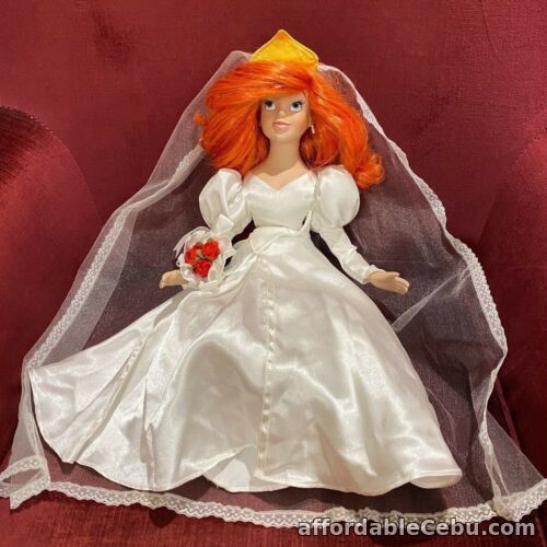 1st picture of LARGE 20 INCH VINTAGE 1990s DISNEY BRIDE ARIEL PORCELAIN LITTLE MERMAID DOLL EXC For Sale in Cebu, Philippines