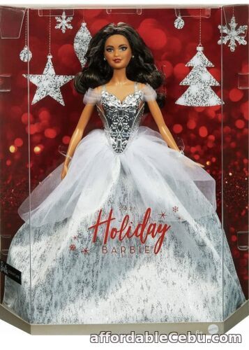 1st picture of 2021 Holiday Barbie Doll GXL20 Brunette Wavy Hair Christmas For Sale in Cebu, Philippines