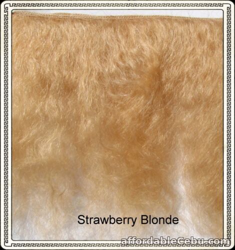 1st picture of Mohair Weft  Strawberry  Blonde ,  5" - 6" X 36"  Ideal for Reborn dolls For Sale in Cebu, Philippines