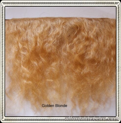 1st picture of Mohair Weft  Golden Blonde,  5" - 6" X 36"  Ideal for Reborn dolls For Sale in Cebu, Philippines