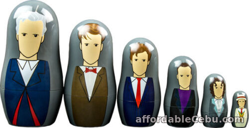 1st picture of NEW Dr Doctor Who 7th - 12th Doctors Nesting Doll Set - Babushka Dolls 6 pc set For Sale in Cebu, Philippines