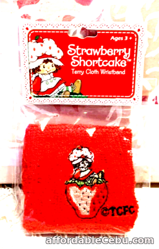 1st picture of VINTAGE STYLE STRAWBERRY SHORTCAKE TCFC TERRY CLOTH WRISTBAND NIP For Sale in Cebu, Philippines
