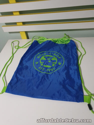 1st picture of BUILD A BEAR TOTE BAG CARRY BAG BLUE AND GREEN ESTABLISHED 1997 For Sale in Cebu, Philippines