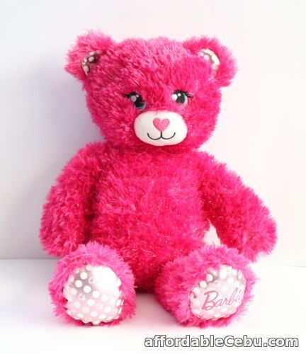 1st picture of "BARBIE" Musical Build-A-Bear Glitter Pink soft Plush Toy, Excellent Condition For Sale in Cebu, Philippines