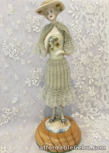 1st picture of Porcelain half doll "Katherina"  8.5" tall in long beaded skirt For Sale in Cebu, Philippines