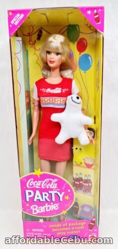 1st picture of Mattel Coca-Cola Party Barbie Doll + Play Scene Package Inside 1998 # 22964 # 2 For Sale in Cebu, Philippines