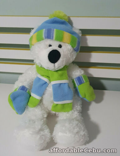 1st picture of COLES SUPERMARKET TEDDY BEAR WINTER BEAR HUGFUN INT'L INC 40CM COLOURFUL BEANIE For Sale in Cebu, Philippines