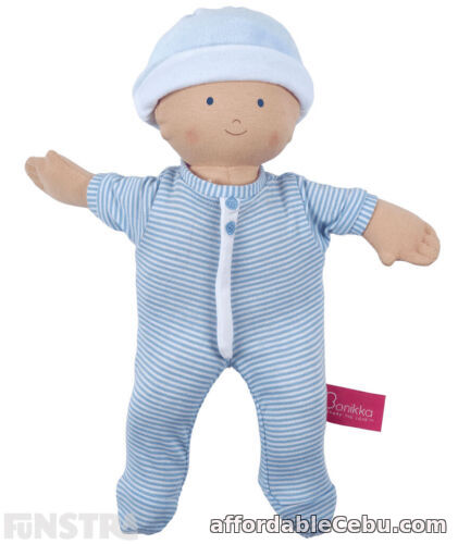 1st picture of Bonikka Baby Doll Blue Cherub | Rag Doll Plush Soft Toy 32cm Baby Boy Doll For Sale in Cebu, Philippines