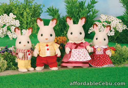 1st picture of NEW SYLVANIAN FAMILIES 4150 Chocolate Rabbit Family - set of 4 - Adults 8cm For Sale in Cebu, Philippines